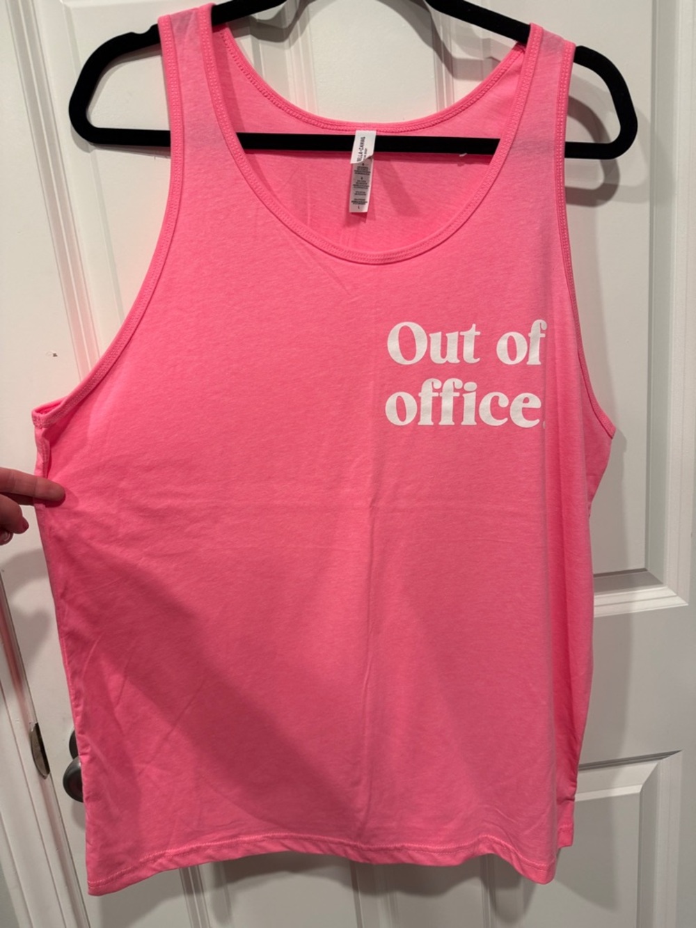 Bella Canvas Pink "Out of Office" Tank Top